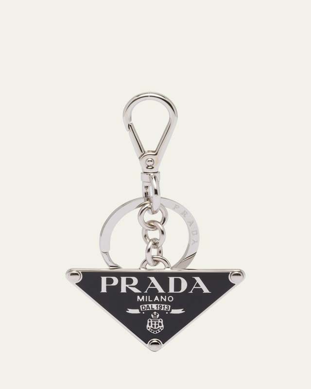Triangle Enamel Keychain